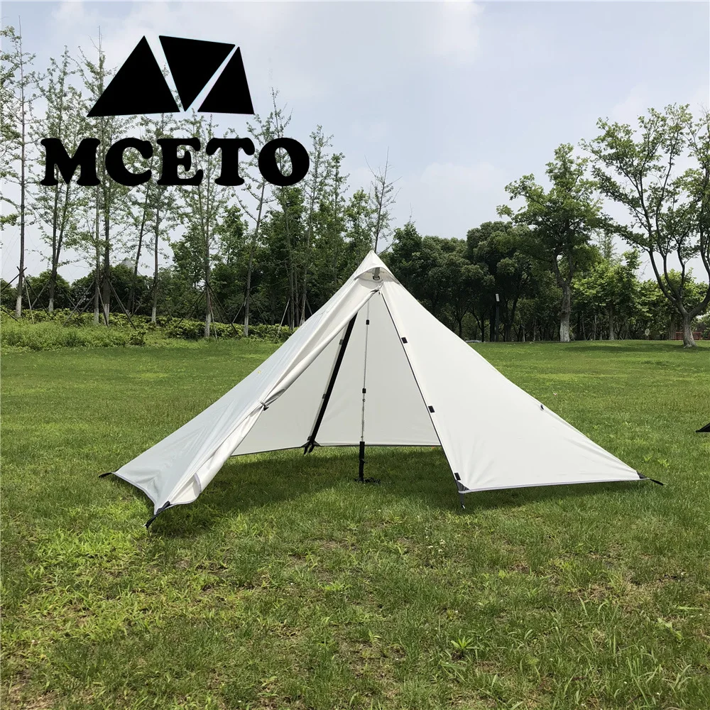 

Single person ultra light shelter pole less pyramid camping tent outdoor equipment