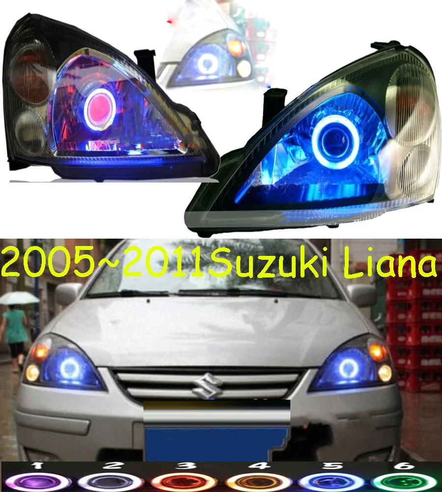 HID,2005~2011,Car Styling for Liana Headlight,Aerio,Ciaz,Reno,kizashi,s-cross,samurai,Forenza,Equator,sidekick,Liana head lamp