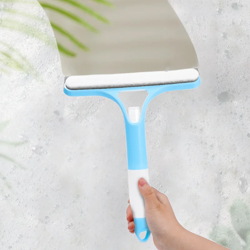 3 In 1 Window Cleaning Brush with Spra Household Cleaning Tools Multi-Purpose Silicon Squeegee for Shower Door Car Windshield