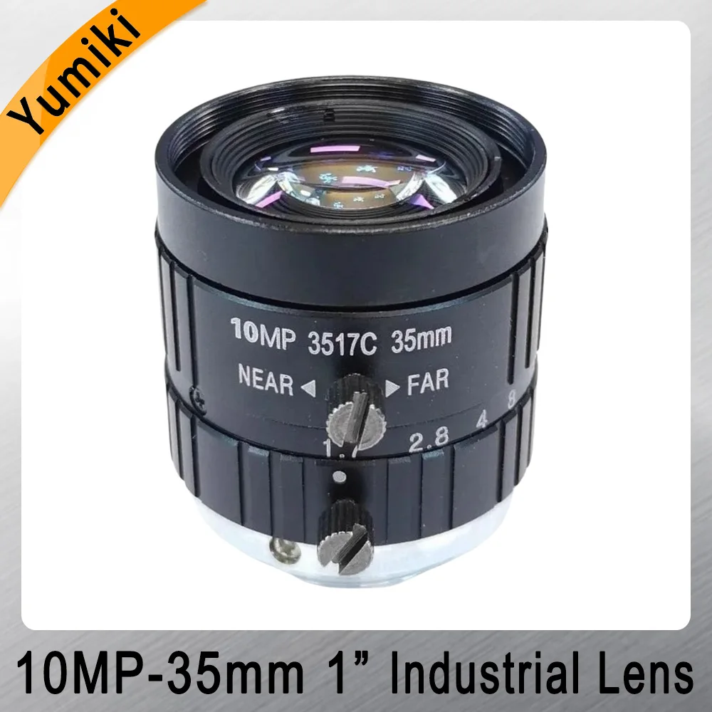 

Industrial Camera Lens 35mm Machine Vision Industrial Lens C Interface 10MP Road Monitoring Capture 1 Inch