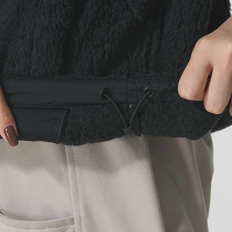 Underarmour Ua المرأة الوقوف طوق صوف الضأن سترة في الهواء الطلق الدافئة يندبروف مريحة سترة أنيقة تحمل شعار لعبة البيسبول 1389365-001 #5