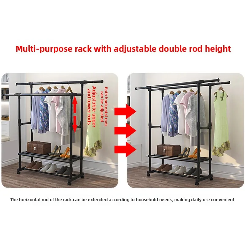 

Простая складная сушилка для белья с одной перекладиной, для использования в помещении и на балконе, пластиковая вешалка-крючок для одежды, органайзер для хранения в доме и спальне