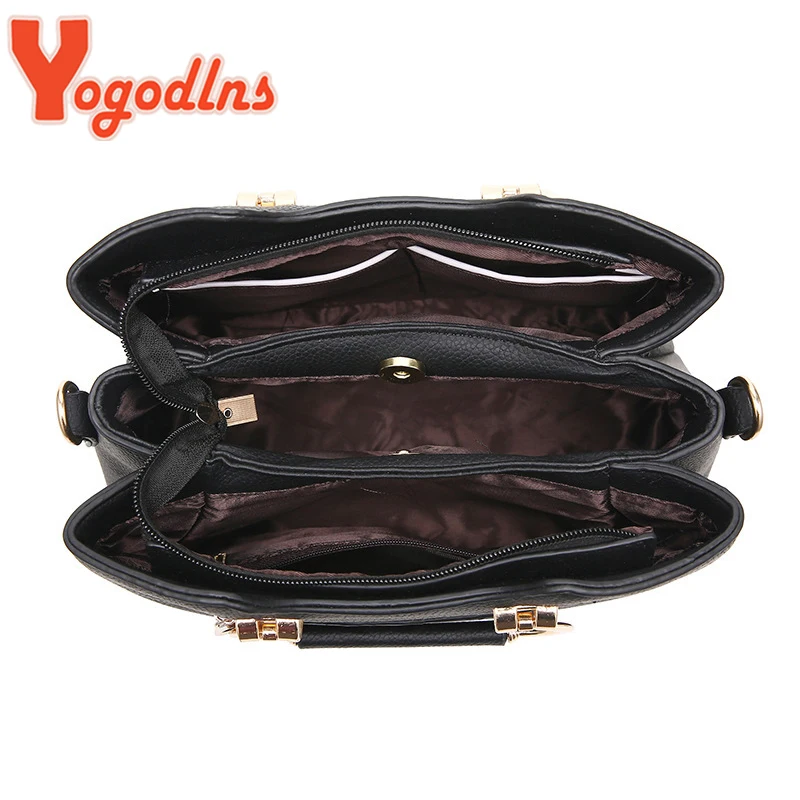 Yogodlns, bolso de lujo con colgante para mujer, bolso Shuolder con borlas de cuero PU, bolso con asa de diseñador, bolso de compras de marca para mamá