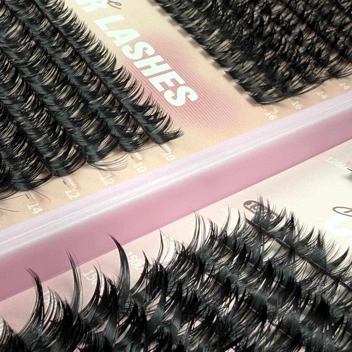 3D Intelligente DIY 32reihige 60-150P Persönliche Wimperncluster D-Curl Wimpernverlängerung Natürliches Wimpernbuch Klebeset – Detail 6