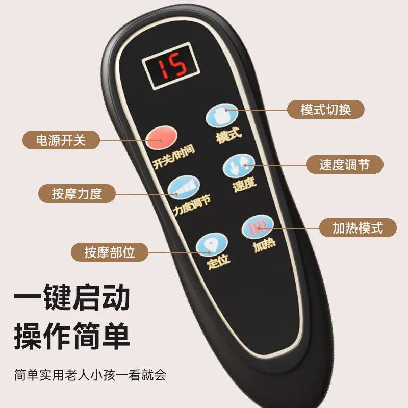 Massage mattress, multi-functional massage pad for neck, waist, back and whole body, home electric mattress