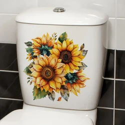 Sunflower Wall Decals - Self-Adhesive Stickers for Living Room, Bedroom, Bathroom, Fridge,Window - Flowers Pattern