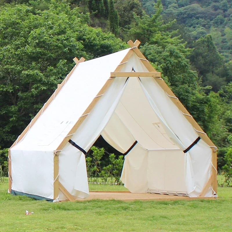 Triangle Tent Camping Bed & Breakfast Roof Dining Barbecue Roof-Shaped Starry Hot Pot Restaurant