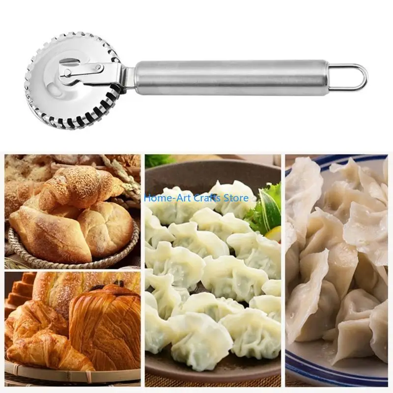 Y3NA Stainless Steel Pastry Crimper Ravioli Cutter for Baking and Professional Use