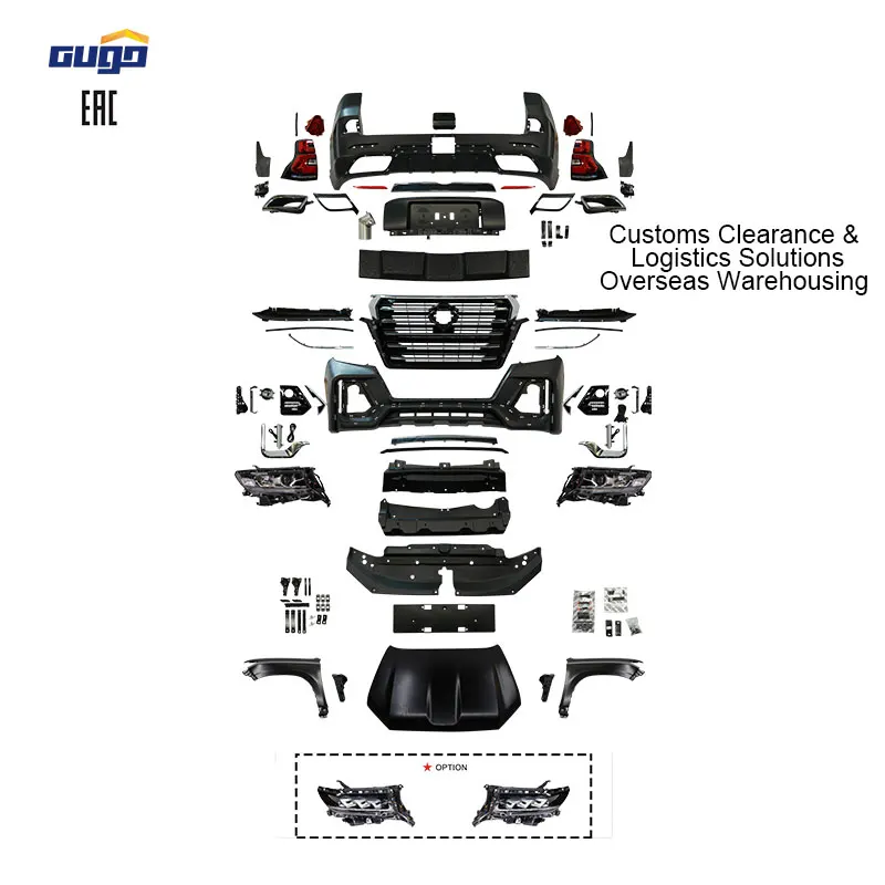 

GUGO High Quality 2022 for Toyotas Prado Navigator Bodykit Bumper Grille Upgrade Modified Accessories for2010-2017 Prado 150 New