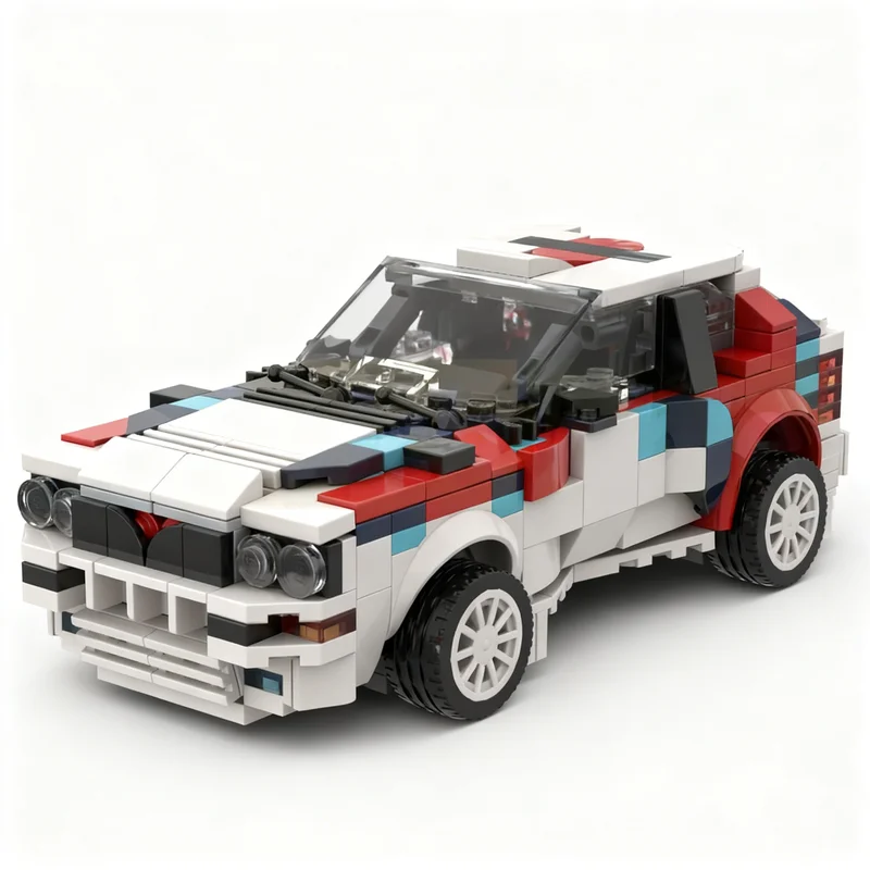 505pcs MOC City Champions Lancia Delta-NAIROBI LiTE Series EVOplus Class Model Building Blocks Toys DIY Brick Craft Collection