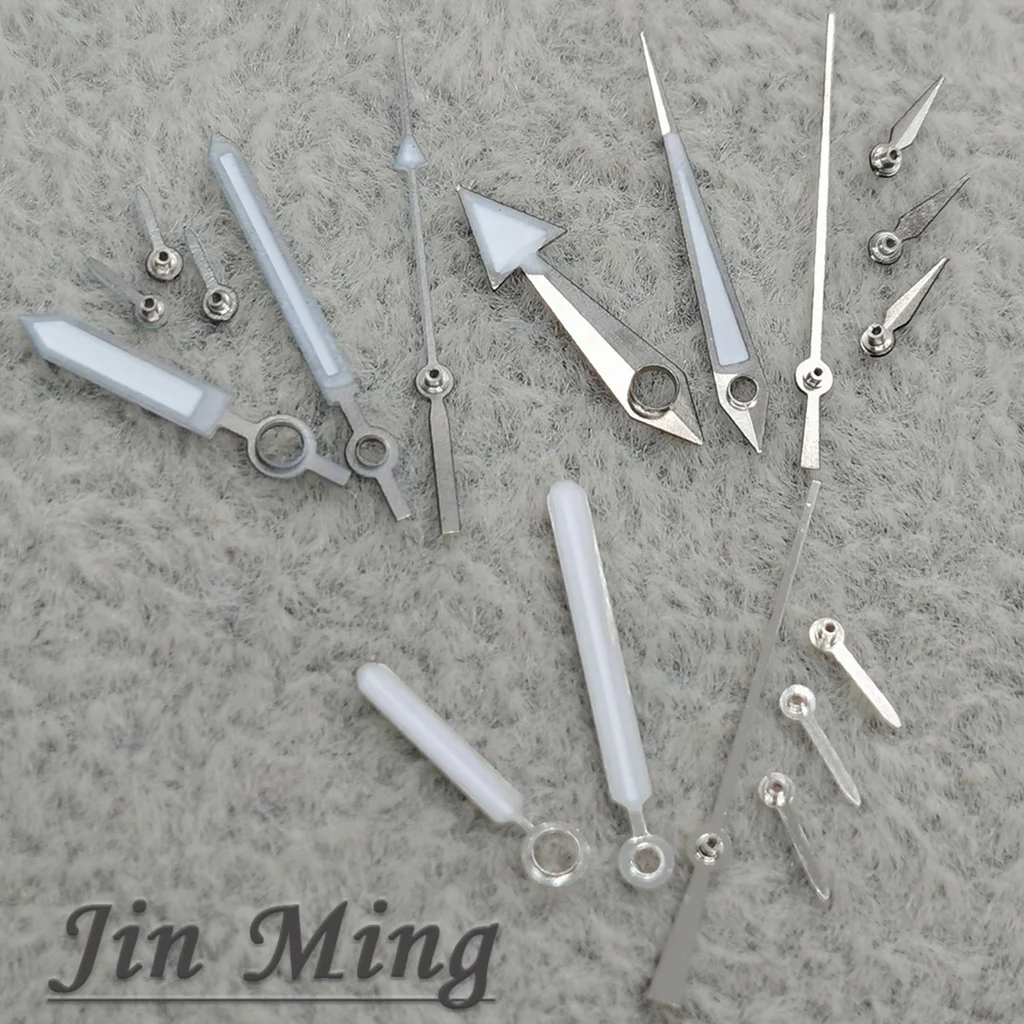 Luminous VK63 Watch Hands Set of 6 Pins White Black Silver Gold Green Pointers for VK63 VK63A Quartz Movement High Quality - view 6