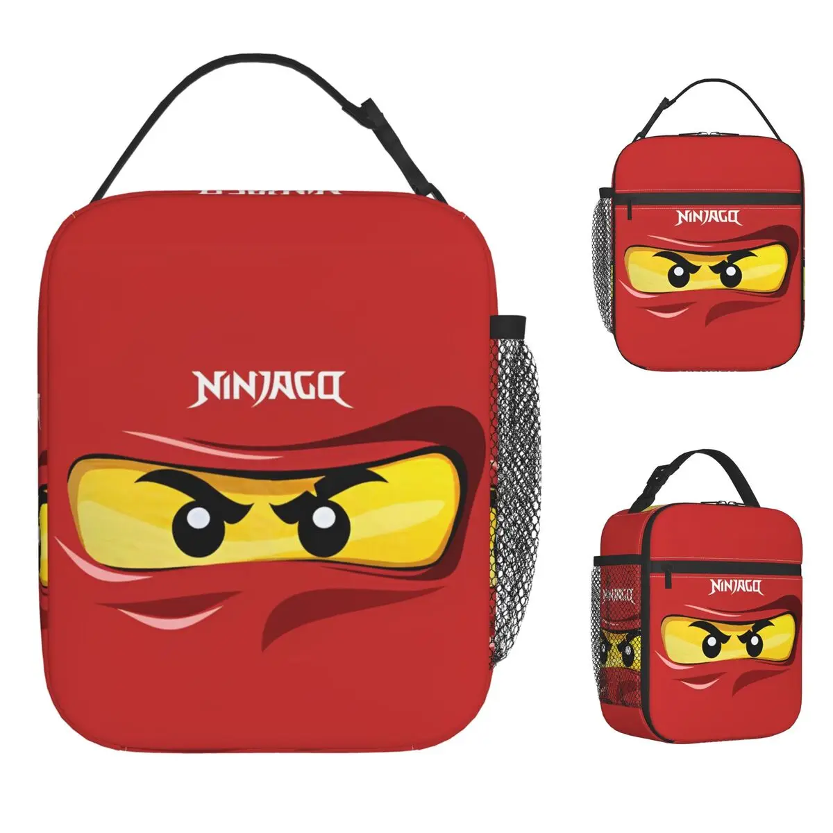 

N-Ninjagos Eyes Game Мультяшные изолированные сумки для обеда Сумка-холодильник многоразовая Контейнер для обеда, большая емкость, ланч-бокс, сумки для еды