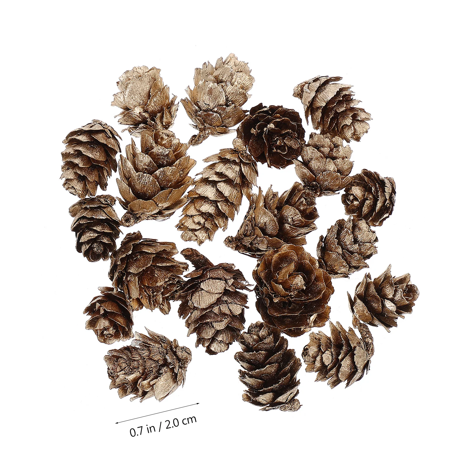 

20 pcs Dried Natural Pine Cones Christmas Decorations Diy Accessories Artificial Pine Cone Home Party Supplies Simulated Festive
