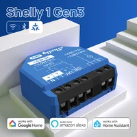 Shelly 1 Gen3 interruptor inteligente WiFi Bluetooth interruptor de relé compatible con bajo voltaje Control de protección contra sobrecalentamiento