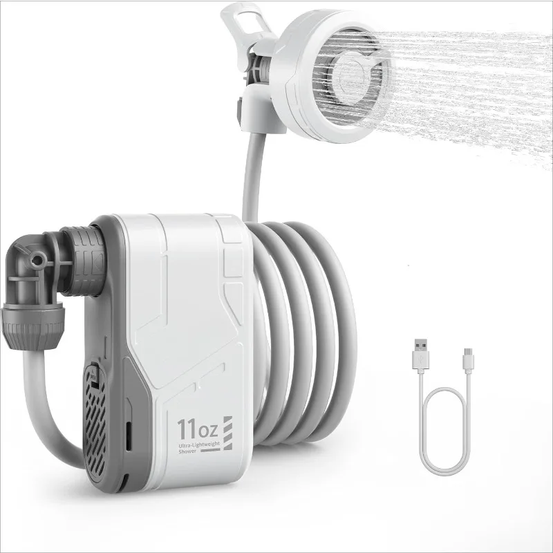 

Portable Shower for Camping, Rechargeable Outdoor Camping Shower, Portable Shower Pump with USB-C,Shower