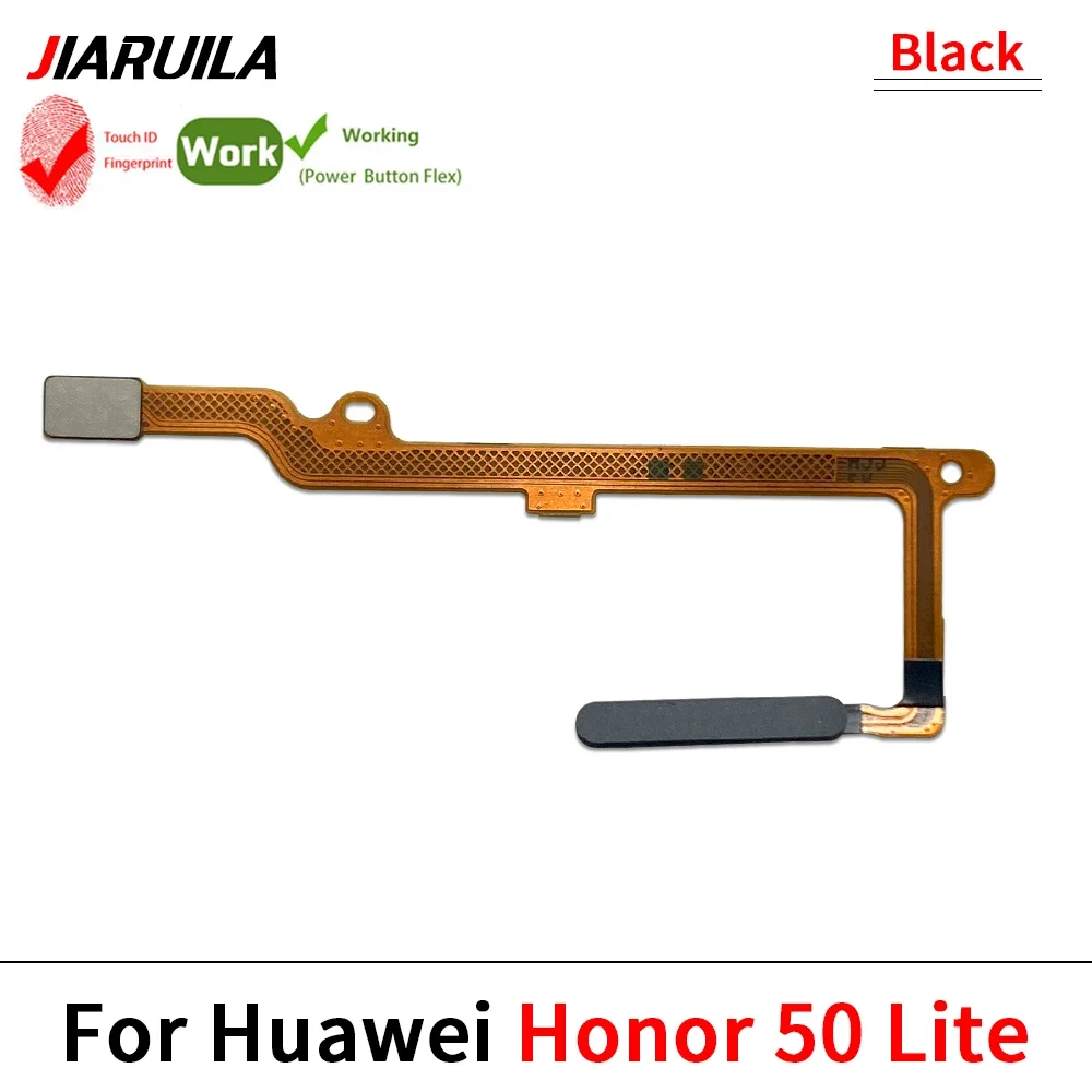 10Pcs , Power Switch Buttons OFF/ON Fingerprint Sensor Scanner Flexible Cable Button For Huawei Honor 50 Lite 50 SE 60 Pro 80 SE