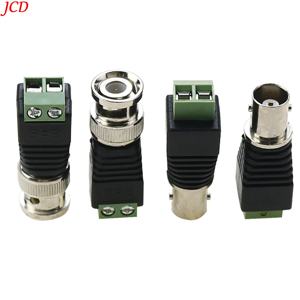 5PCS BNC Connectors DIY for CCTV Surveillance Video Camera Coaxial/Cat5/Cat6 Cables  DC 12V