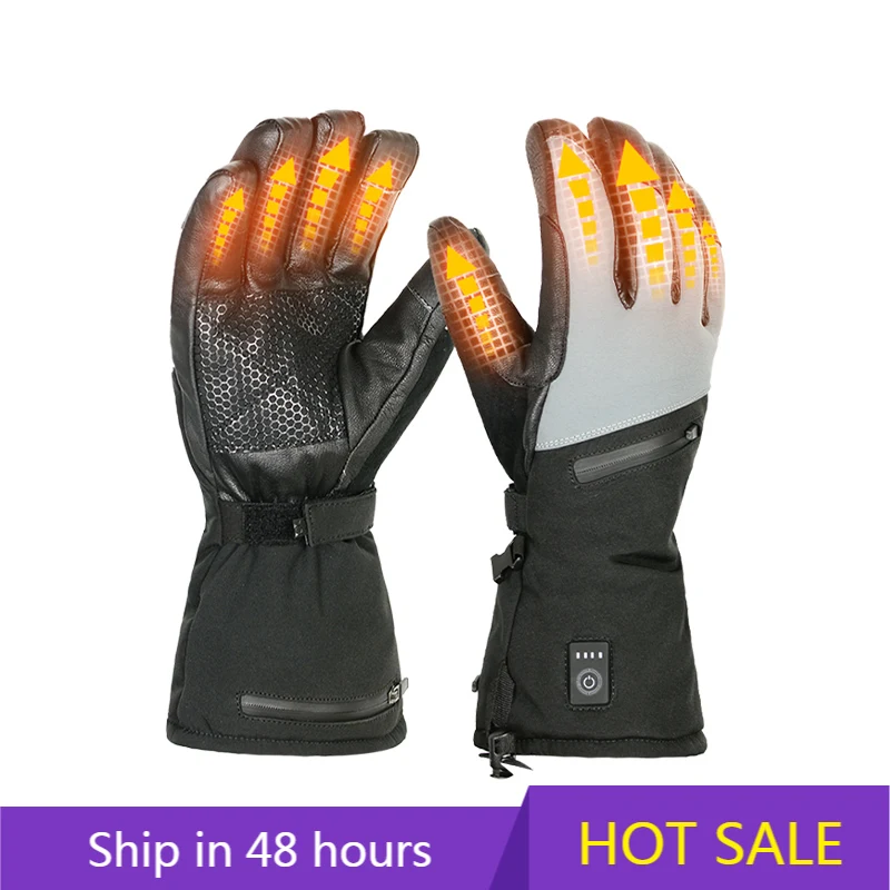 

POWER LEAP Custom Winter Smart Gloves Warm Outdoor Sports Ski Motorcycle Electric Heating Waterproof Gloves