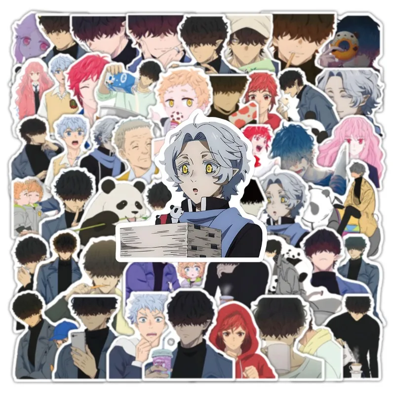 50pcs Days Off: The Bad Guy Anime Sticker Luggage Water Cup Stationery Mobile Phone Scooter Laptop Refrigerator Decoration