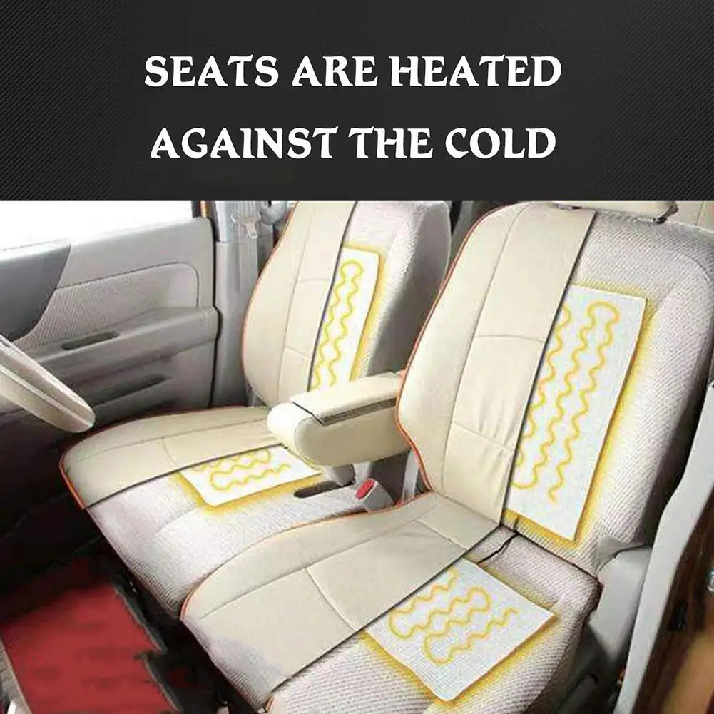 2/4 PCS Built-in Universal Car Seat Heating Pads 12V Alloy Wire Car Seat Heater Cushion Covers Winter Warmer Heater Pads ﻿