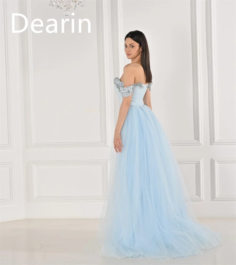 Customized YPMWZX Strapless A-line Floor length Skirts Vertically Bespoke Occasion Dresses