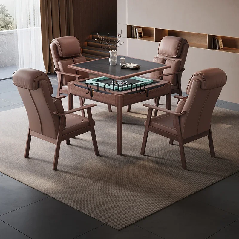 P6/29  mahjong table and dining table dual-purpose fully automatic mahjong machine household solid wood multi-function