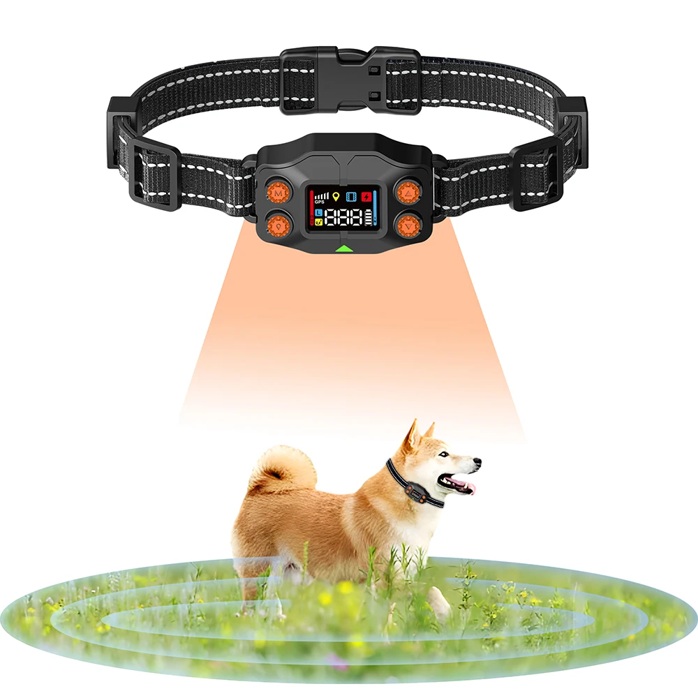 

Portable GPS Wireless Dog Fence System Electric Satellite Global Positioning Dog Containment System For Medium And Large Dogs