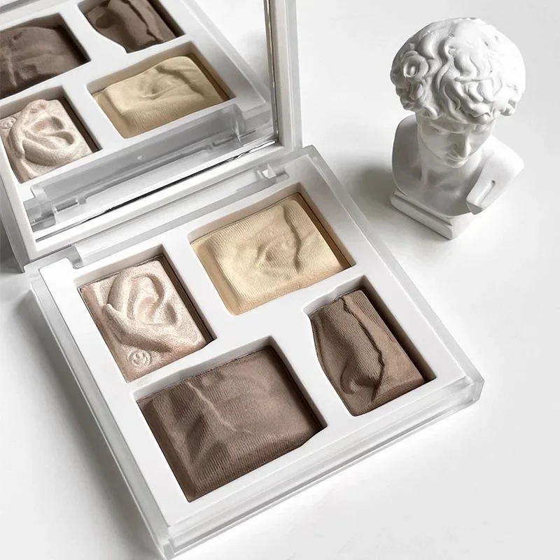 Little Ondine Sculptor Highlighting & Contouring All-in-One Face Palette Shimmer Illuminator Highlighters for a Glowing Look