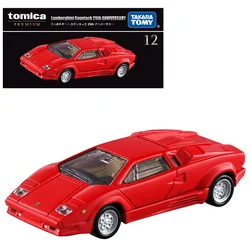 Takara Tomy Tomica Premium 12 Lamborghini Countach 25th Anniversary 1:61 Car Model Simulation Toy Boy Toy Collection 175995