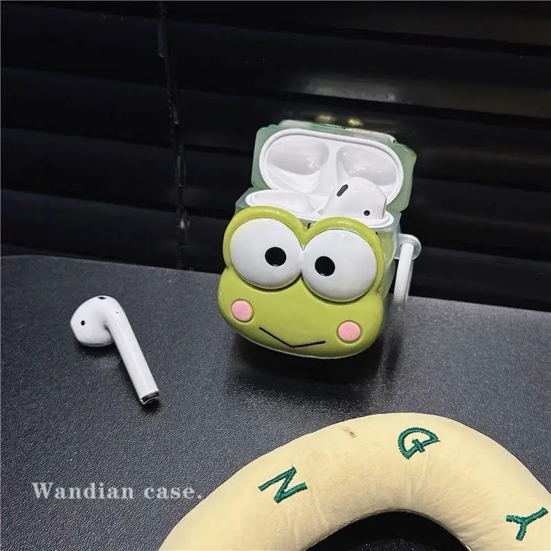 Sanrio Kero Kero Keroppi Airpods 1/2 Kawaii Cartoon Earphone Protective Case Earphone Decoration Confidante Birthday Present