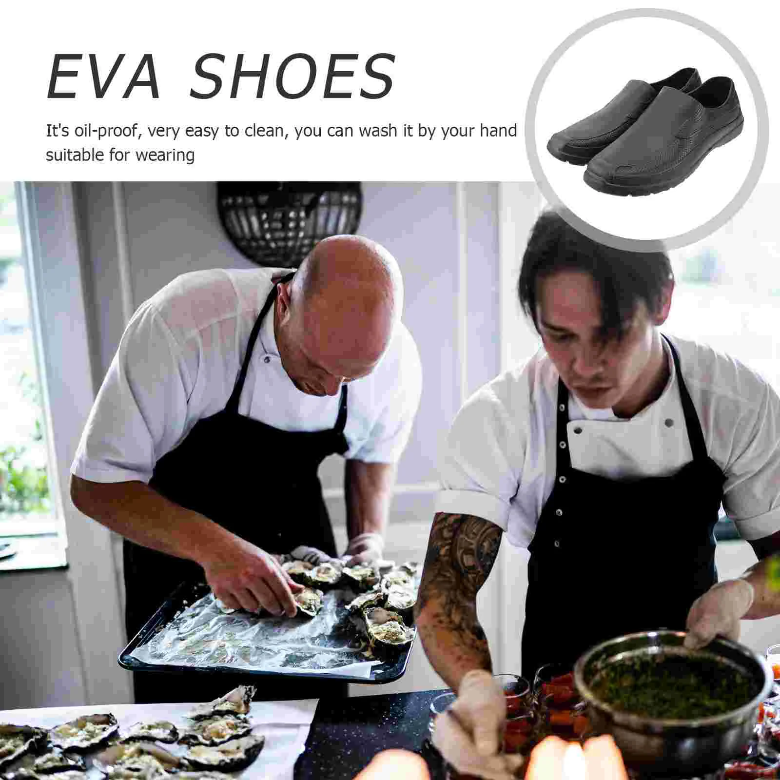 Easy to Clean Shoes EVA Oil-proof Multifunction Non-slip Chef Comfortable Lightweight