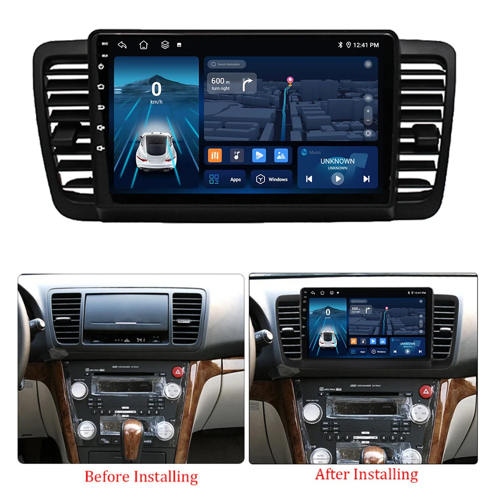 Android 12 Car Radio for Subaru Outback 3 Legacy 4 2003-2009 Carplay 4G 8core GPS Audio 9'' 2 Din Car Radio Multimedia Player