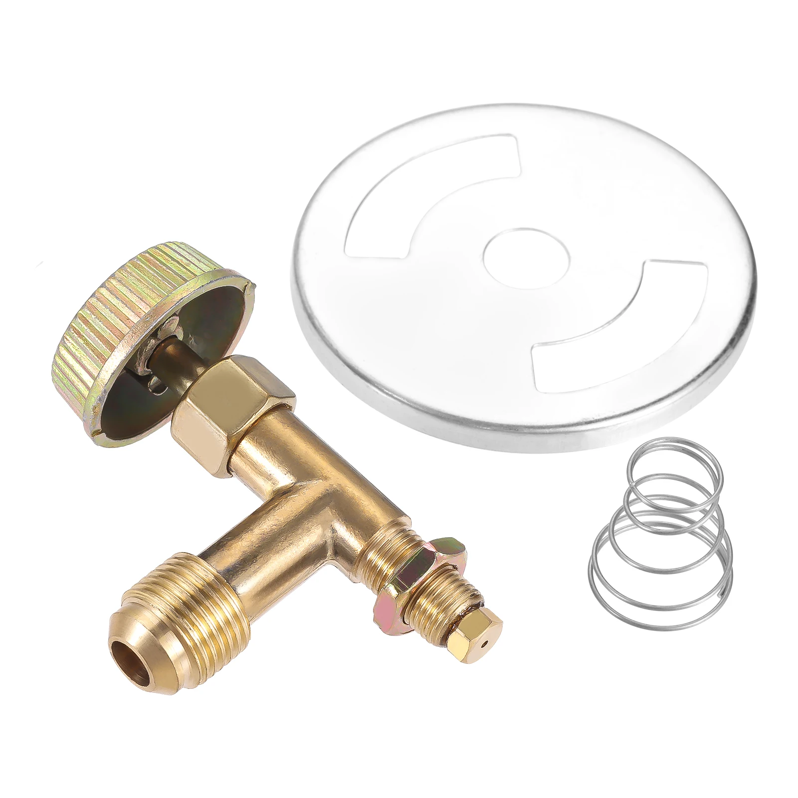DIY Propane Gas Control Valve with 3/8' Male Flare Thread and Other Side with M10X1 Metric Thread for Used on Camping Stove