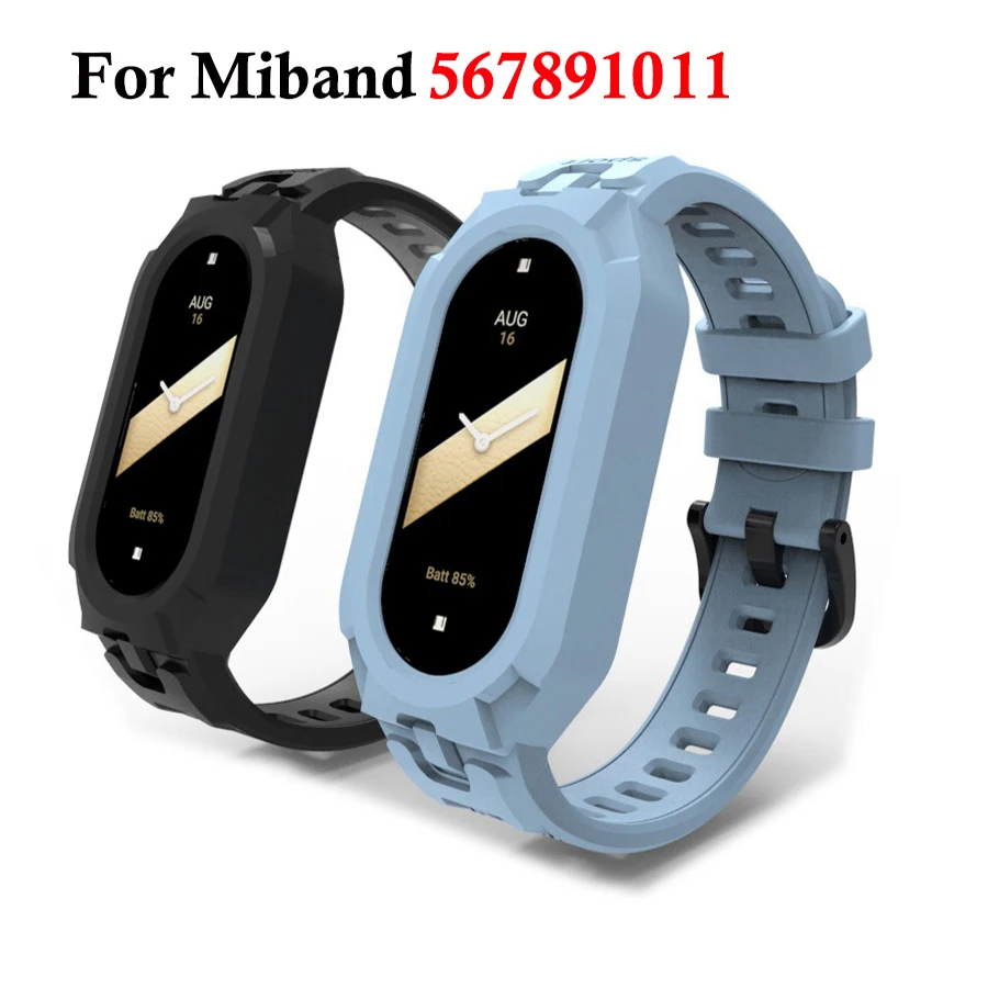 Silicone Strap for Xiaomi Mi Band 5 6 7 9 8 10 11 Strap Sport Rubber Bracelet Pulseira Correas For Xiaomi Smart Band 11 10 9 8 7