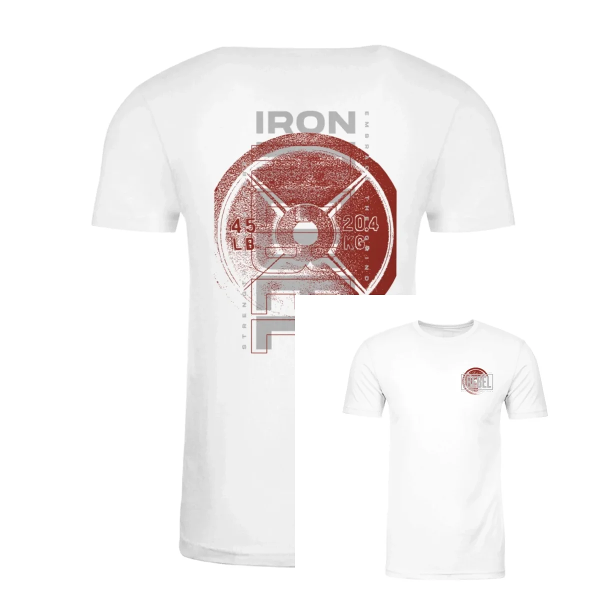 New Kilo Tee (White) Premium Fitted Gym T-Shirt _ Perfect for Bodybuilders & Powerlifters