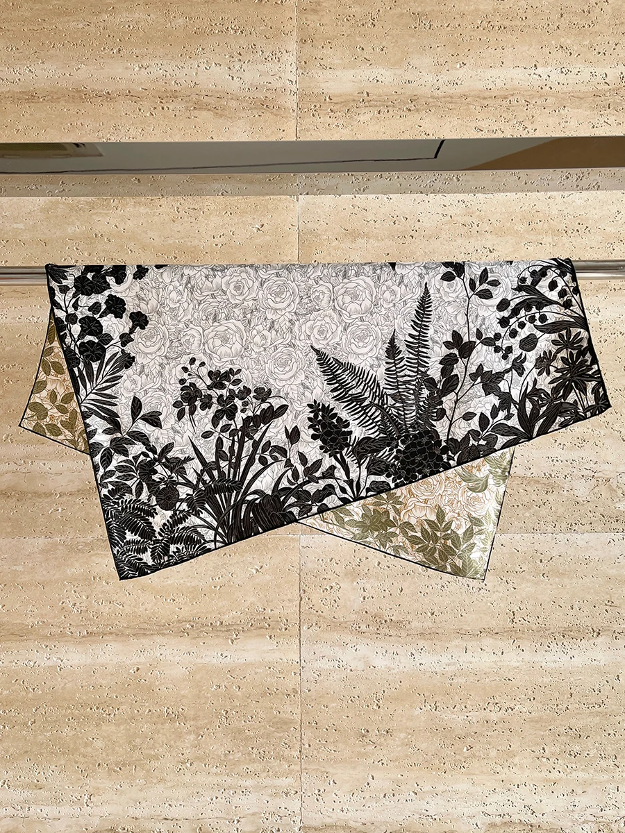 

Double Print Silk Twill Scarf 65 Hand Rolling Bandanas Women Head Hair Decoration Lover Christmas Gift