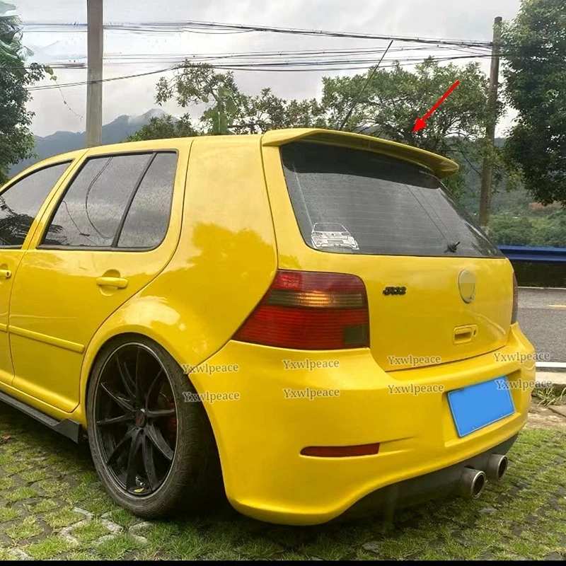 For Volkswagen VW GOLF 4 Roof Spoiler 1998-2004 Mk4 ABS Material Unpainted Color Rear Trunk  Lip Spoiler Wing