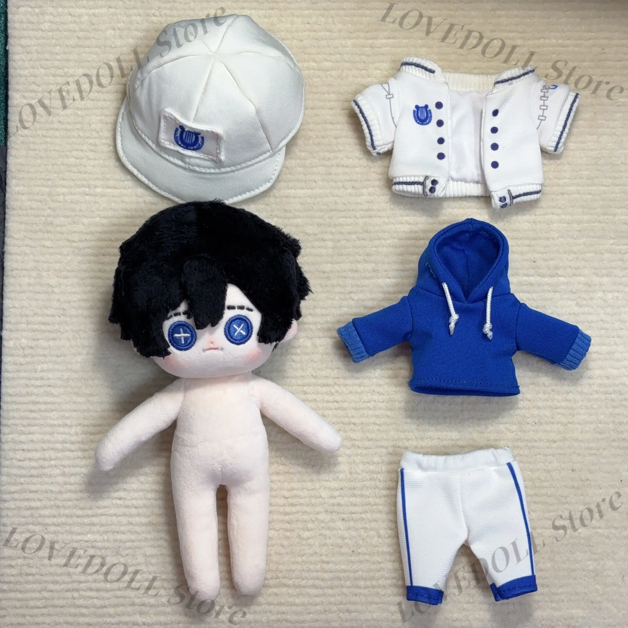 20CM Identity Ⅴ Naib Subedar Mercenary Attribute Anime Plush Doll Dress Up Clothes Plushies Toys Cotton Dolls Body Gift