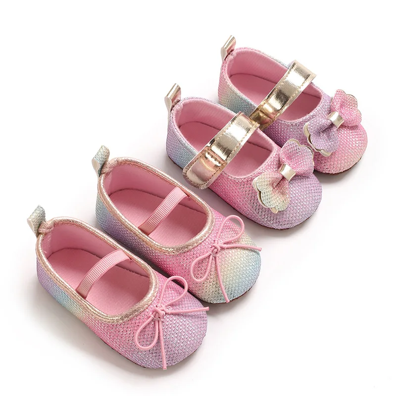0-2Y Baby Girl Leather Shoes Spring and Autumn New Sweet Princess First Walkers Soft Sole Versatile Baby Toddler Shoes