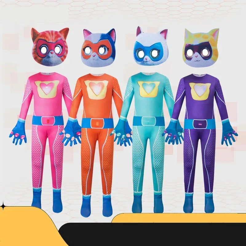 aa Bear House 002, детский карнавальный костюм, супер котенок, платье для маленьких девочек на день рождения, одежда на Хэллоуин SuperWAT99 ★ ★