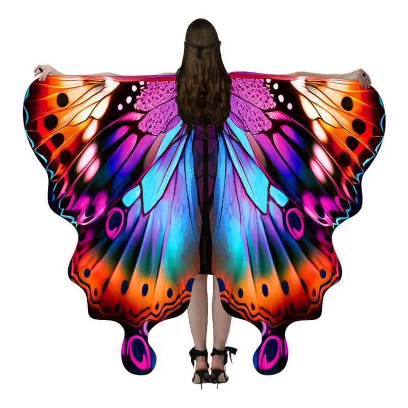 Butterfly Costume For Women Soft Butterfly Shawl Womens Halloween Costumes Novel Woman Fairy Costume Halloween Butterfly Costume