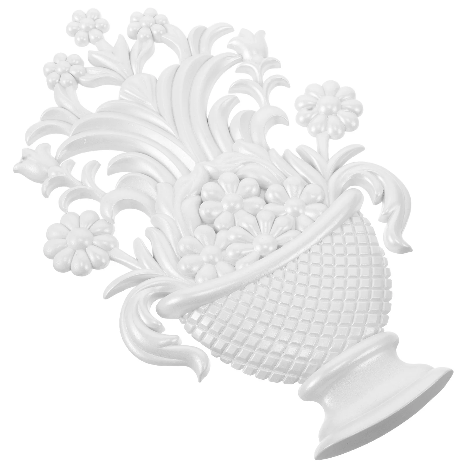 

Furniture Flower Appliques European Style 3D Onlays For Cabinet Dresser Wardrobe Diy Decor Unfinished Floral Decals