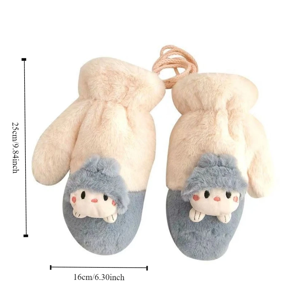 أزياء شاشة تعمل باللمس الكرتون القط الرسن قفازات الكورية نمط كامل فنجر القفازات يندبروف الدافئة ركوب الدراجات القيادة قفازات الشتاء