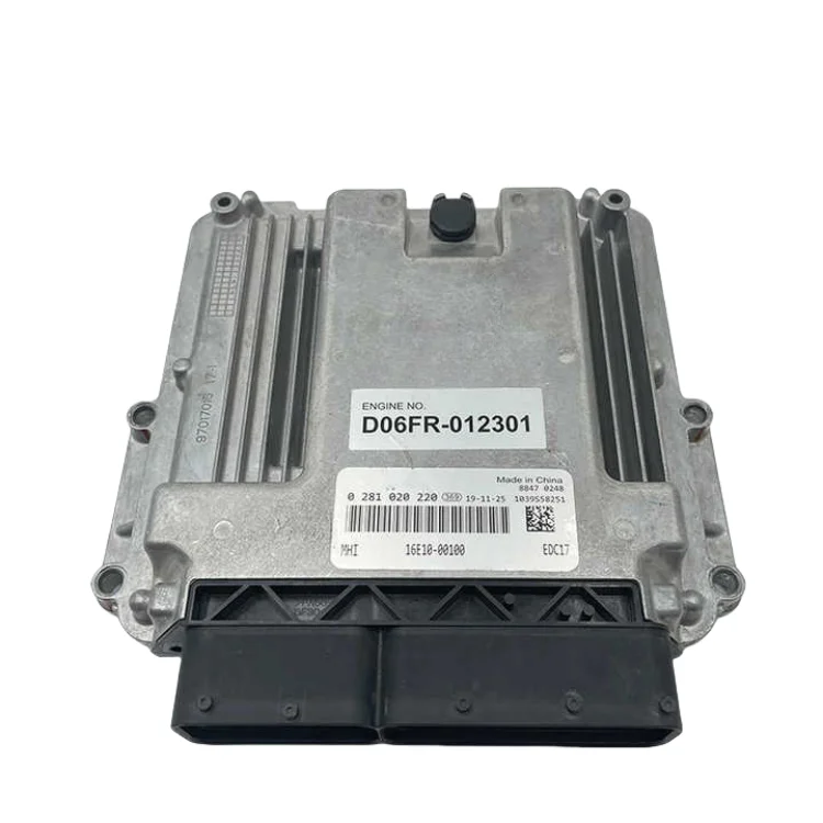 ملحقات الحفارة SY245 SY265 وحدة تحكم إلكترونية للحفارة ECU ECM D06FR-012301 قطع غيار المحرك متوافقة 0281020220 #2