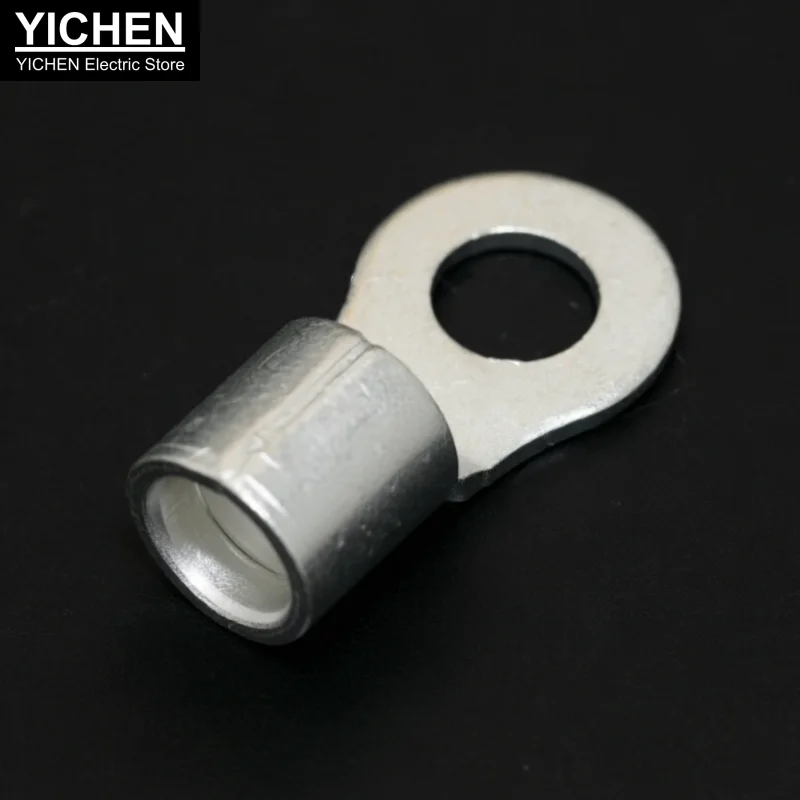 Wholesale Non-Insulated Ring Crimp Terminals Electrical Wire Connector Tin-Plated Copper Cold Cable Lugs Spade Solderless RNB