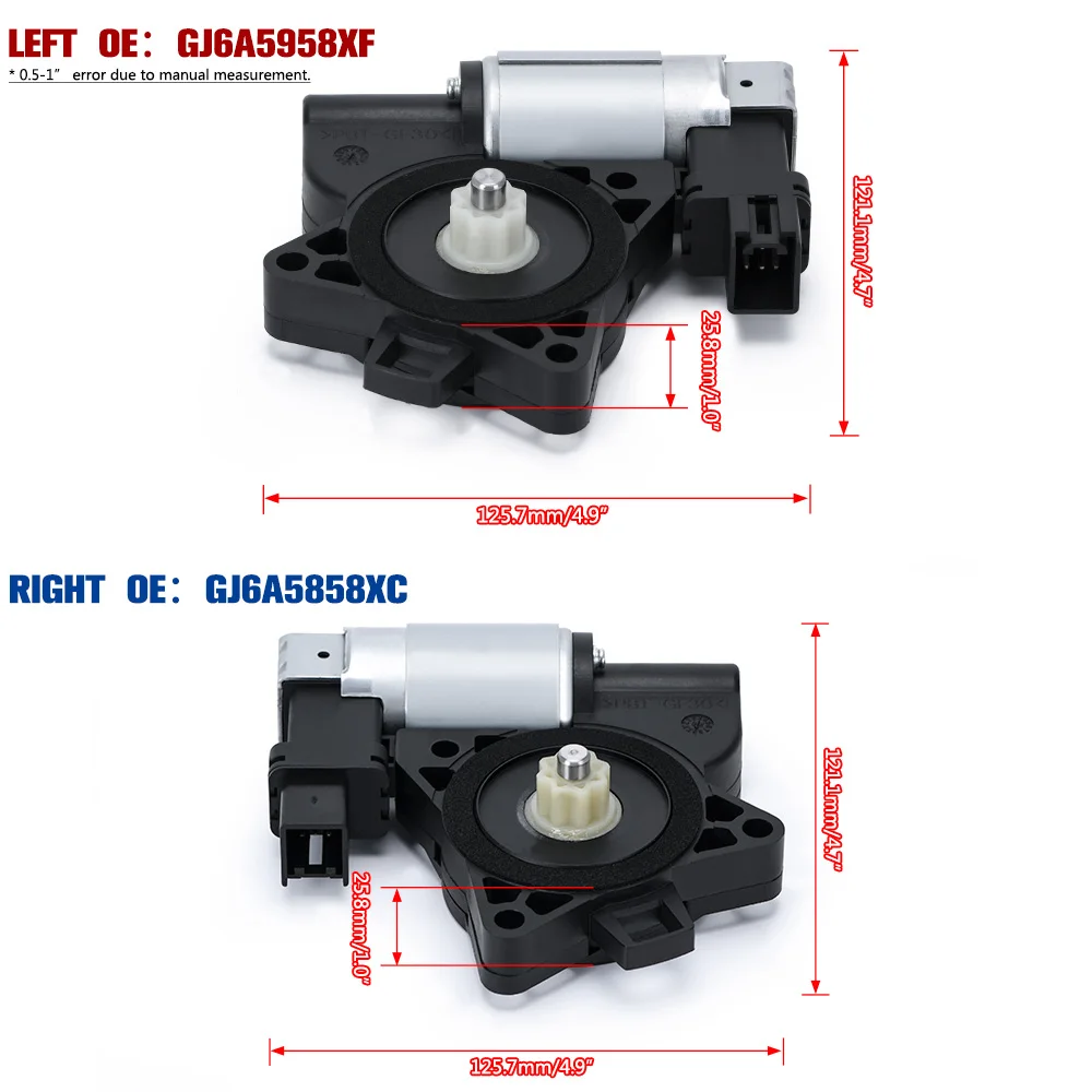 742-801 742-802 Right Passenger Side Left Driver Side Power Window Regulator Electric Lift Motor For Mazda 3 5 6 CX-7 CX-9 RX-8