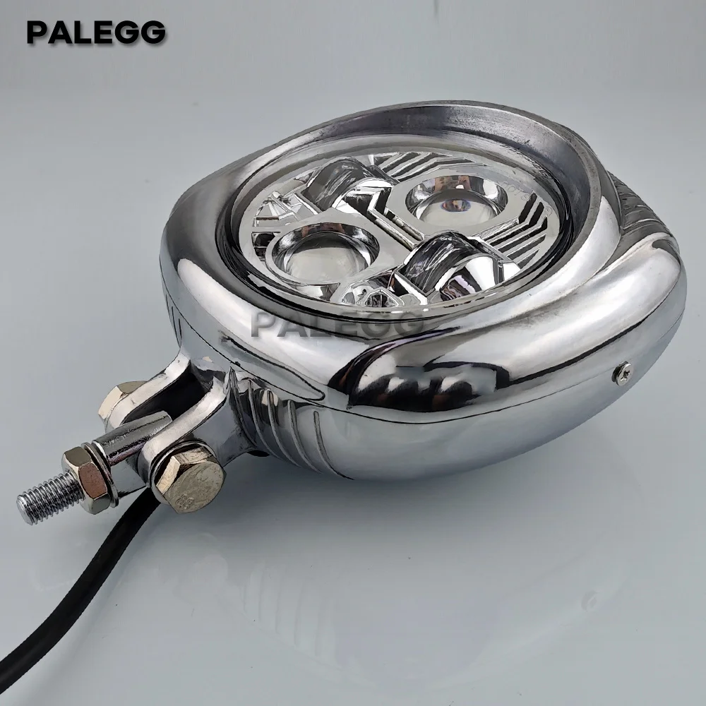 Motorcycle LED Headlight Retro Lights Vintage Front Headlamp For Harley Sportster 883 1200 Dyna Softail Chopper Cruiser