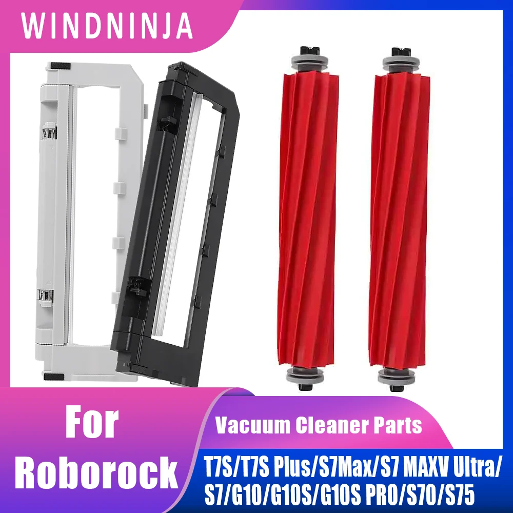 Premium Material Main Roller Brush With Cover For Roborock S70 S75 S7 S7Max S7 MAXV Ultra G10 G10S PRO T7S Plus Part