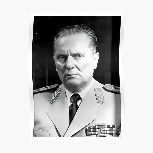 Comrade Josip Broz Tito Yugoslavia Fla  Poster Print Funny Vintage Painting Mural Home Picture Wall Room Decoration Art No Frame