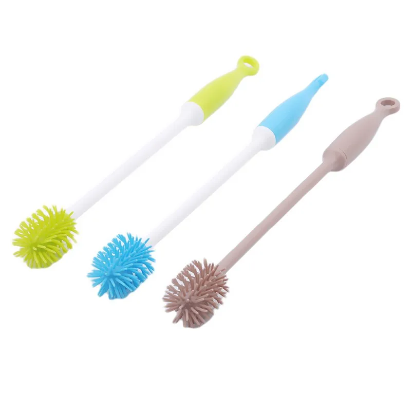 Cup Brush Milk Bottle Cleaning Brush Long Handle Water Bottles Cleaner Glass Cup Cleaning Brush Kitchen Cleaning Tools